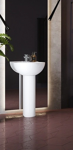 Раковина Sanita Luxe Art Flora 50 белый ARTSLWB10