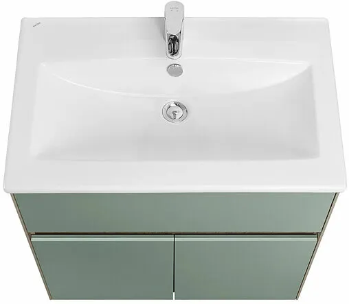 Тумба под умывальник Aquaton Форест 75 дуб рошелье/сумеречный голубой 1A278301FR9C0