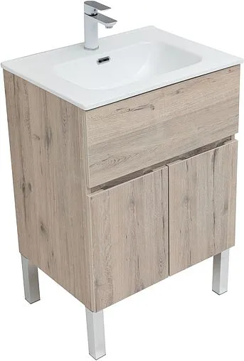 Тумба под умывальник напольная Aquanet Алвита New 60 дуб веллингтон 00277549