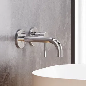 Смеситель для раковины из стены Damixa Scandinavian Pure хром 360260000, 3