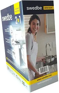 Смеситель для кухни с подключением к фильтру Swedbe Selene Plus нержавеющая сталь K8540K, 5