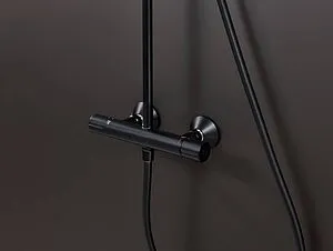 Душевая система с термостатом для душа Hansgrohe Vernis Blend 240 1jet чёрный матовый 26426670, 4