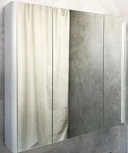 Шкаф-зеркало Comforty Сорренто 90 светло-серый 00-00001968CF, 1