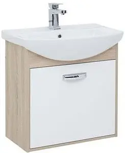 Тумба-умывальник Aquanet Грейс 65 белый/дуб сонома 00198375+00182642, 1