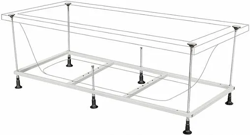 Ванна акриловая BERGES Nelu 180x80 с каркасом 050024 Ванна акриловая BERGES Nelu 180x80 с каркасом 050024