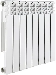 Радиатор алюминиевый 8 секций Rommer Optima 500 RAL-0210-050008, 1