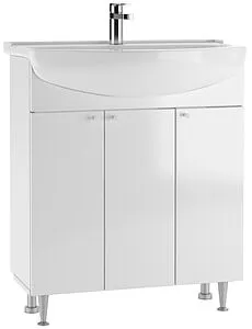 Тумба-умывальник напольная Айсберг Промо 70 белый DP2604T+4607152361650, 1