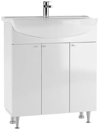 Тумба-умывальник напольный Айсберг Промо 70 белый DP2604T+4607152361650