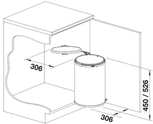 Мусорная система Blanco Singolo XL 526377 Мусорная система Blanco Singolo XL 526377, 2