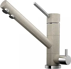 Смеситель для кухни с подключением к фильтру Omoikiri Tonami-SA бежевый/хром 4994060 Смеситель для кухни с подключением к фильтру Omoikiri Tonami-SA бежевый/хром 4994060, 1