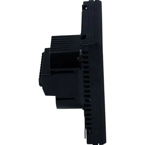 Проводной комнатный терморегулятор двухконтурный Wi-Fi 230В Valtec черный VT.AC713.B.0