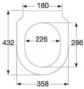 Крышка-сиденье для унитаза с микролифтом Villeroy&Boch Subway 2.0 белый 9M78S101, 2