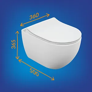 Унитаз подвесной безободковый Cersanit Brasko Smart Clean On DPL EO slim LP белый 64824 Унитаз подвесной безободковый Cersanit Brasko Smart Clean On DPL EO slim LP белый 64824, 2