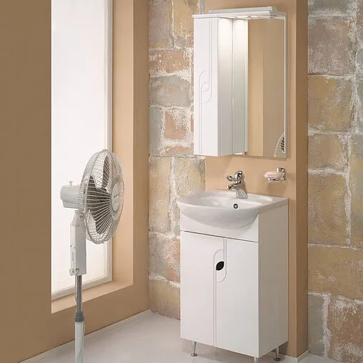 Шкаф-зеркало Aquaton Панда 50 L белый 1A007402PD01L