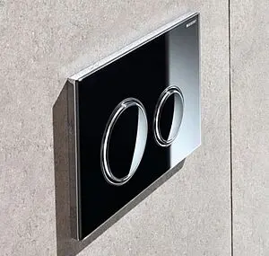 Клавиша смыва для унитаза Geberit Sigma 21 115.884.SJ.1 стекло/черный, кольца/хром глянцевый Клавиша смыва для унитаза Geberit Sigma 21 115.884.SJ.1 стекло/черный, кольца/хром глянцевый, 4