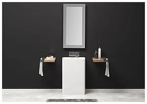 Раковина Aquanet Cube V27 55 белый матовый 00198947, 4