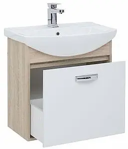 Тумба-умывальник Aquanet Грейс 65 белый/дуб сонома 00198375+00182642, 4