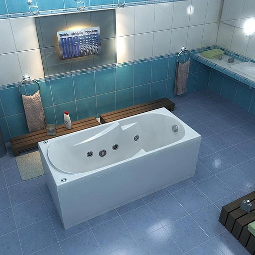 Панель для ванны фронтальная Bas Мальдива 160 белый Э 00022