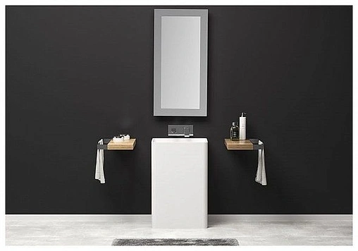 Раковина Aquanet Cube V27 55 белый матовый 00198947 Раковина Aquanet Cube V27 55 белый матовый 00198947