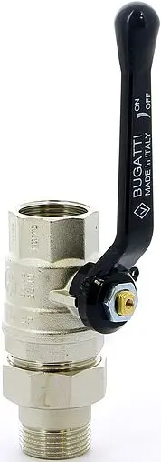 Кран шаровый с американкой 1"в x 1"н Bugatti Oregon 03200034