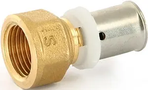 Муфта пресс переходная 26мм x 1"в Uni-fitt 701G8400 Муфта пресс переходная 26мм x 1"в Uni-fitt 701G8400, 1