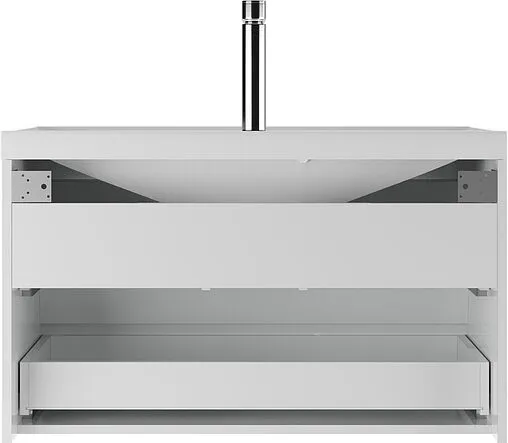 Тумба под умывальник подвесная Айсберг Bazis 90 белый DA5918T