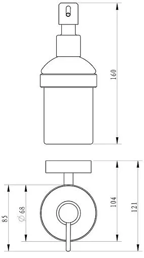 Дозатор для жидкого мыла Milardo Solomon хром SOLSMG0M46