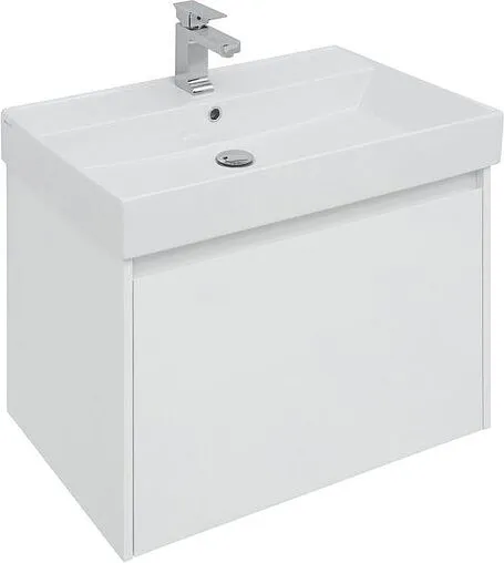 Тумба-умывальник подвесная Aquanet Nova Lite 75 белый 00242275+00242338