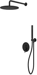 Душевая система со смесителем для душа WHITECROSS Y black чёрный матовый YSET04BL Душевая система со смесителем для душа WHITECROSS Y black чёрный матовый YSET04BL, 1