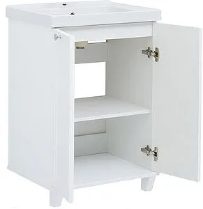 Тумба-умывальник напольная Aquanet Амели 60 белый 00261989+641587, 5