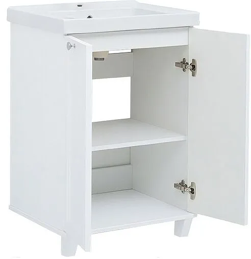 Тумба-умывальник напольная Aquanet Амели 60 белый 00261989+641587
