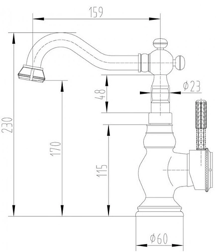 Смеситель для кухни Lemark Jasmine черная бронза LM6644ORB