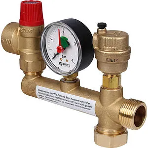 Группа безопасности котла до 40 кВт 1&quot; 2.5 бар Buderus KSS 7747304827, 1