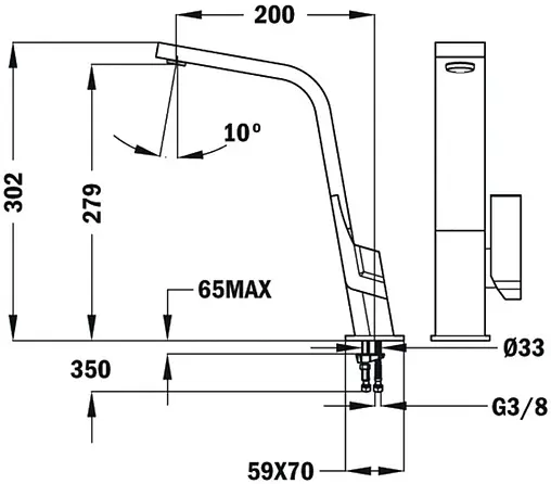 Смеситель для кухни Teka IC 915 хром 339150210