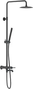 Душевая система с термостатом для ванны Damixa Scandinavian Pure чёрный матовый 936740300 Душевая система с термостатом для ванны Damixa Scandinavian Pure чёрный матовый 936740300, 1