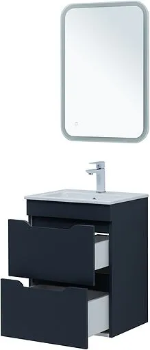 Тумба-умывальник Aquanet Практика 50 маренго 00330456+44050