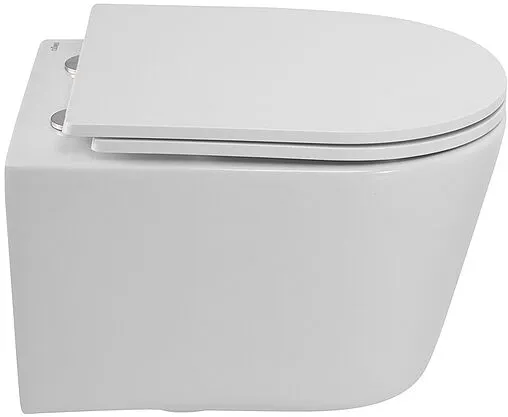 Унитаз подвесной безободковый Cezares Liner Tornado белый CZR-38083-49-TH-TOR/SC