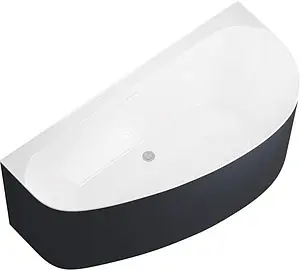 Ванна акриловая Allen Brau Priority 5 А 160x78 L белый/панель антрацит 2.31005.20A/AM, 1