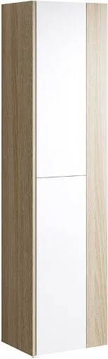 Шкаф-пенал подвесной Aqwella Miami 40 белый/дуб сонома Mai.05.04