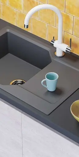 Мойка кухонная Omoikiri Yonaka 78-LB-BL черный 4993341