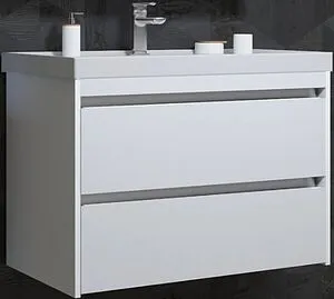 Тумба под умывальник подвесной Opadiris Фреш 80 белый 00-00007087, 1