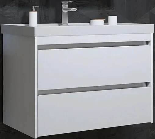 Тумба под умывальник подвесной Opadiris Фреш 80 белый 00-00007087