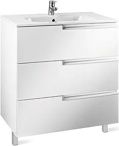 Тумба-умывальник Roca Victoria Nord Ice Edition 60 белый глянец ZRU9302834+ Тумба-умывальник Roca Victoria Nord Ice Edition 60 белый глянец ZRU9302834+, 1