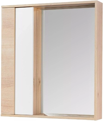 Шкаф-зеркало Aquaton Бостон 75 дуб эврика/белый 1A240302BN010