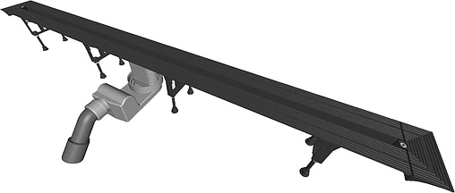 Лоток душевой 300-1200мм h=115мм 0.8л/сек Viega Advantix Vario 4965.1 686277