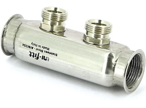 Коллектор распределительный проходной 2 отвода 1&quot;в/в x ¾&quot;ек Uni-fitt 430I4302