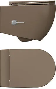 Унитаз подвесной безободковый с функцией биде и встроенным смесителем ISVEA Infinity коричневый 10NFS1005I-2H Унитаз подвесной безободковый с функцией биде и встроенным смесителем ISVEA Infinity коричневый 10NFS1005I-2H, 3