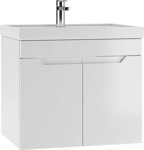 Тумба под умывальник подвесной Домино Optima 60 белый глянец DO1909T