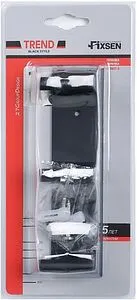 Планка с 3-мя крючками Fixsen Trend чёрный матовый FX-97805-3 Планка с 3-мя крючками Fixsen Trend чёрный матовый FX-97805-3, 3