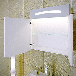 Шкаф-зеркало Aqwella Tempo 60 белый Tmp.04.06, 5